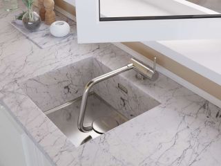 Смеситель для кухни Omoikiri Mori для установки под окно хром